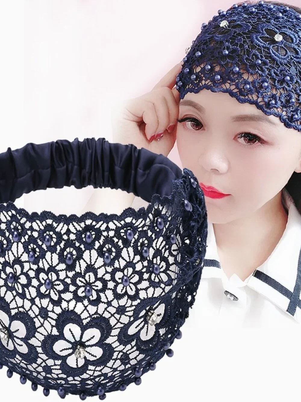 Wide Lace Headband